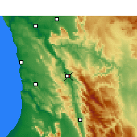 Nearby Forecast Locations - Clanwilliam - Harita