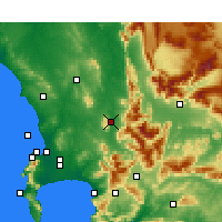 Nearby Forecast Locations - Paarl - Harita