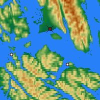 Nearby Forecast Locations - Gustavus - Harita
