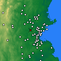 Nearby Forecast Locations - Bedford - Harita