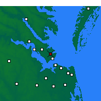Nearby Forecast Locations - Langley Araştırma Merkezi - Harita