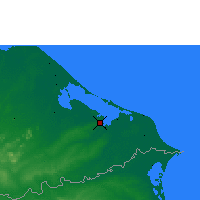 Nearby Forecast Locations - Puerto Lempira - Harita