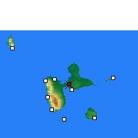 Nearby Forecast Locations - Guadeloupe - Harita