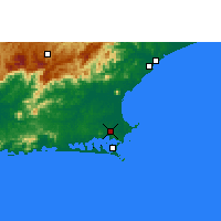Nearby Forecast Locations - São Pedro da Aldeia - Harita