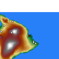 Nearby Forecast Locations - Hilo/Hawaii - Harita