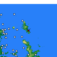 Nearby Forecast Locations - Great Barrier Adası - Harita