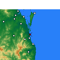Nearby Forecast Locations - Gold Coast Seaway - Harita