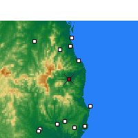 Nearby Forecast Locations - Murwillumbah - Harita