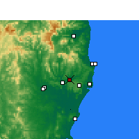 Nearby Forecast Locations - Lismore - Harita