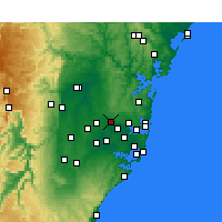 Nearby Forecast Locations - Parramatta - Harita