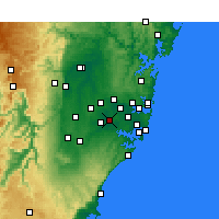 Nearby Forecast Locations - Bankstown - Harita