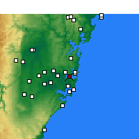 Nearby Forecast Locations - Sidney - Harita