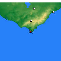 Nearby Forecast Locations - Cape Otway - Harita