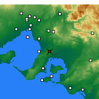 Nearby Forecast Locations - Cranbourne - Harita