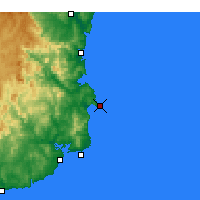 Nearby Forecast Locations - Green Cape Aws - Harita