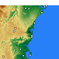 Nearby Forecast Locations - Wollongong - Harita