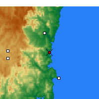 Nearby Forecast Locations - Merimbula - Harita