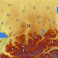 Nearby Forecast Locations - Allgäu - Harita