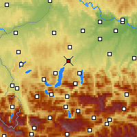 Nearby Forecast Locations - Vöcklabruck - Harita