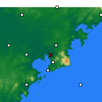 Nearby Forecast Locations - Çingdao Havalimanı - Harita