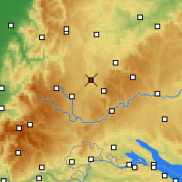 Nearby Forecast Locations - Rottweil - Harita