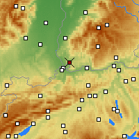 Nearby Forecast Locations - Lörrach - Harita