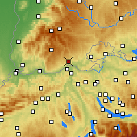 Nearby Forecast Locations - Waldshut-Tiengen - Harita