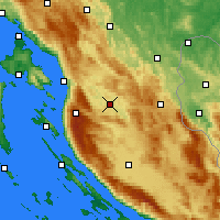 Nearby Forecast Locations - Otočac - Harita