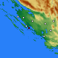 Nearby Forecast Locations - Pakoštane - Harita