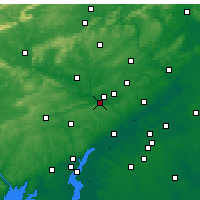 Nearby Forecast Locations - King of Prussia - Harita