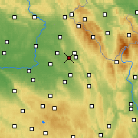 Nearby Forecast Locations - Kostelec nad Orlicí - Harita