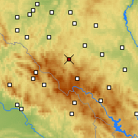 Nearby Forecast Locations - Sušice - Harita