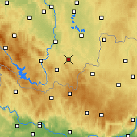 Nearby Forecast Locations - Trhové Sviny - Harita