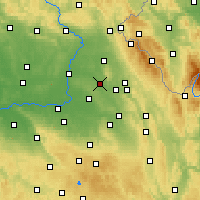 Nearby Forecast Locations - Týniště nad Orlicí - Harita
