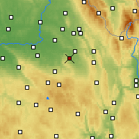 Nearby Forecast Locations - Vysoké Mýto - Harita
