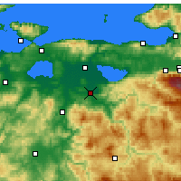 Nearby Forecast Locations - Mustafakemalpaşa - Harita