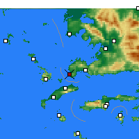 Nearby Forecast Locations - Turgutreis - Harita