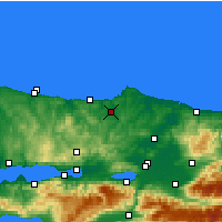 Nearby Forecast Locations - Kandıra - Harita