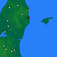 Nearby Forecast Locations - Sæby - Harita
