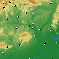 Nearby Forecast Locations - Kazincbarcika - Harita