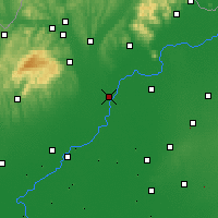 Nearby Forecast Locations - Tiszaújváros - Harita