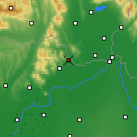 Nearby Forecast Locations - Sátoraljaújhely - Harita