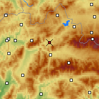 Nearby Forecast Locations - Dolný Kubín - Harita