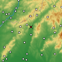 Nearby Forecast Locations - Nové Mesto nad Váhom - Harita