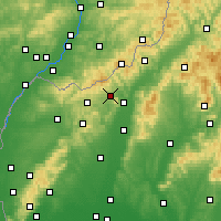Nearby Forecast Locations - Stará Turá - Harita