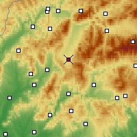 Nearby Forecast Locations - Turčianske Teplice - Harita