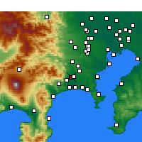 Nearby Forecast Locations - Atsugi - Harita