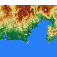 Nearby Forecast Locations - Fujieda - Harita
