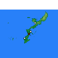 Nearby Forecast Locations - Okinawa - Harita