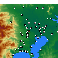 Nearby Forecast Locations - Asaka - Harita